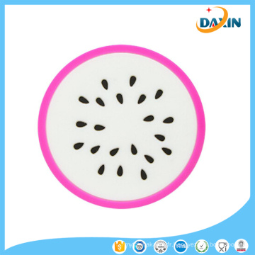 Fruit Cup Mats Nouveauté Gelée Couleur Silicone Super Cute Coasters